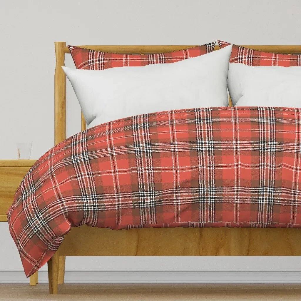 Maclean Tartan 10" Duvet Cover - Coral product