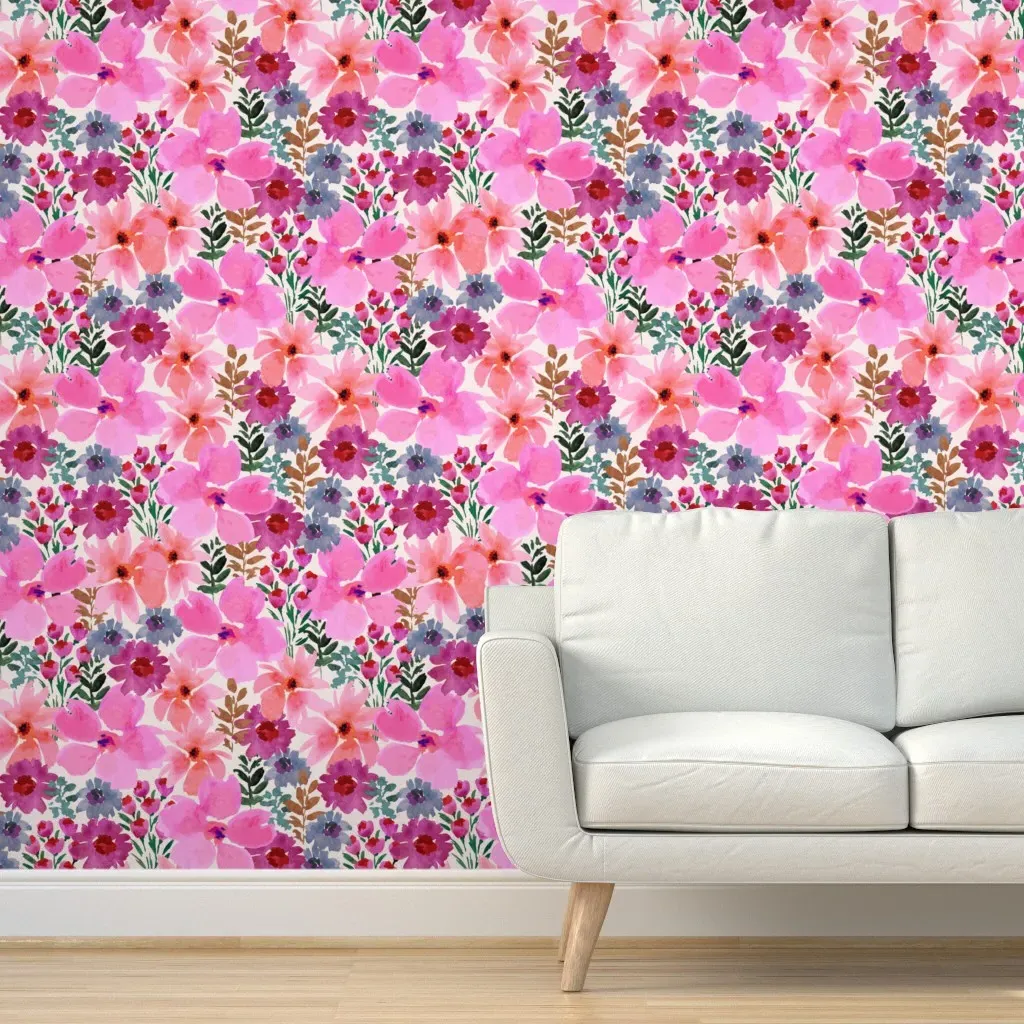 Madeline Peel and Stick Wallpaper Removable - Pink product
