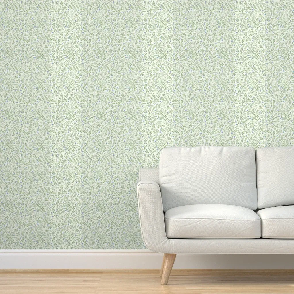 Madison Veronica Bluebird Peel and Stick Wallpaper - Green product