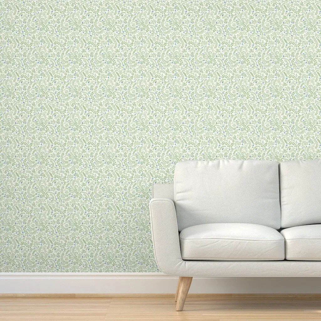 Madison Veronica Bluebird Peel and Stick Wallpaper - Green product