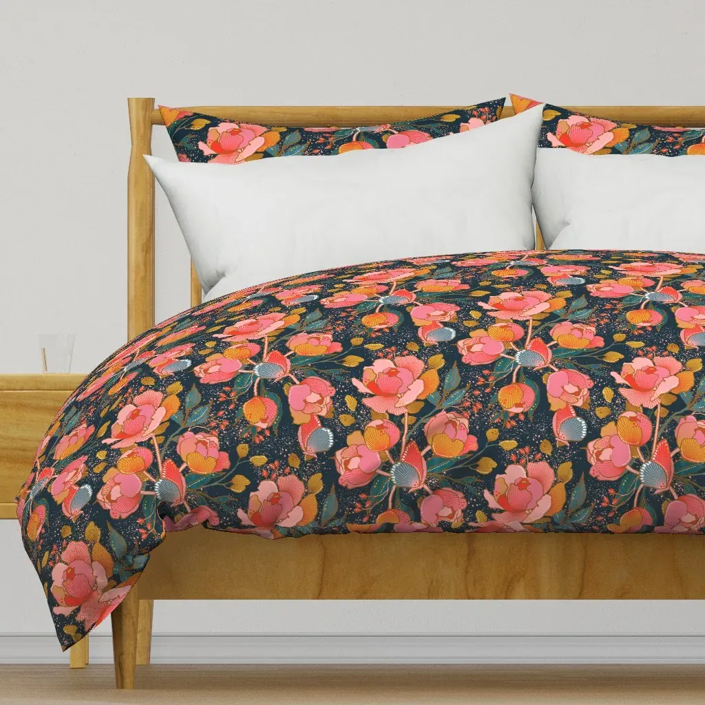 Magical Peony Chintz Duvet Cover - Pink product
