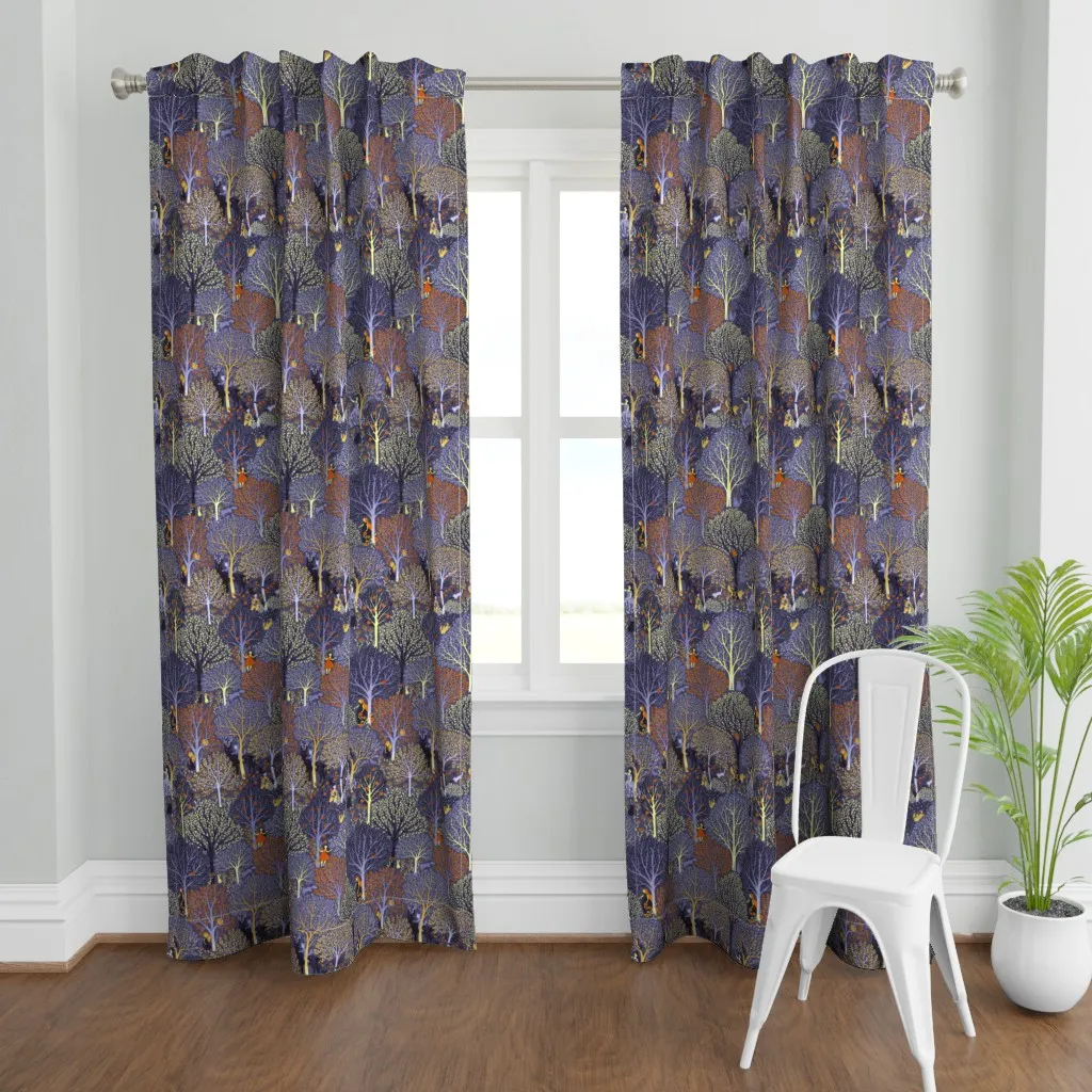 Magicalforest2020 Curtain Panel - Purple product