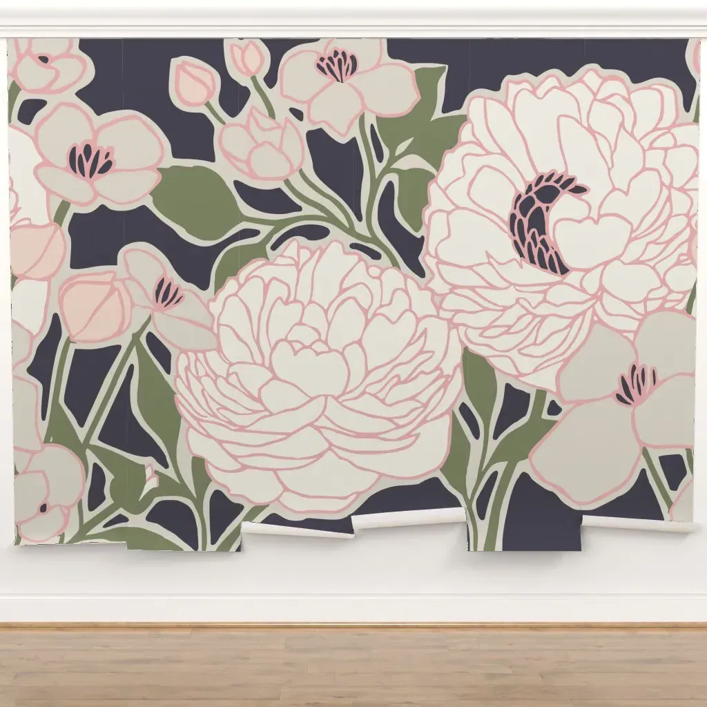 Magnificent Magnolias Peel and Stick Wall Mural product