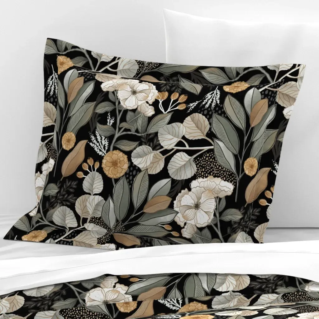 Magnolia Dh Wide Standard Flanged Pillowcase - Off-White, Cotton Sateen product