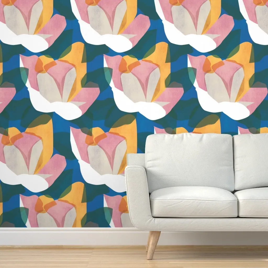 Magnolia Japandi Peel and Stick Wallpaper - Pink product