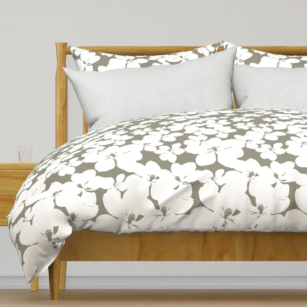 Magnolia Little Gem Sage 3 Duvet Cover - White product