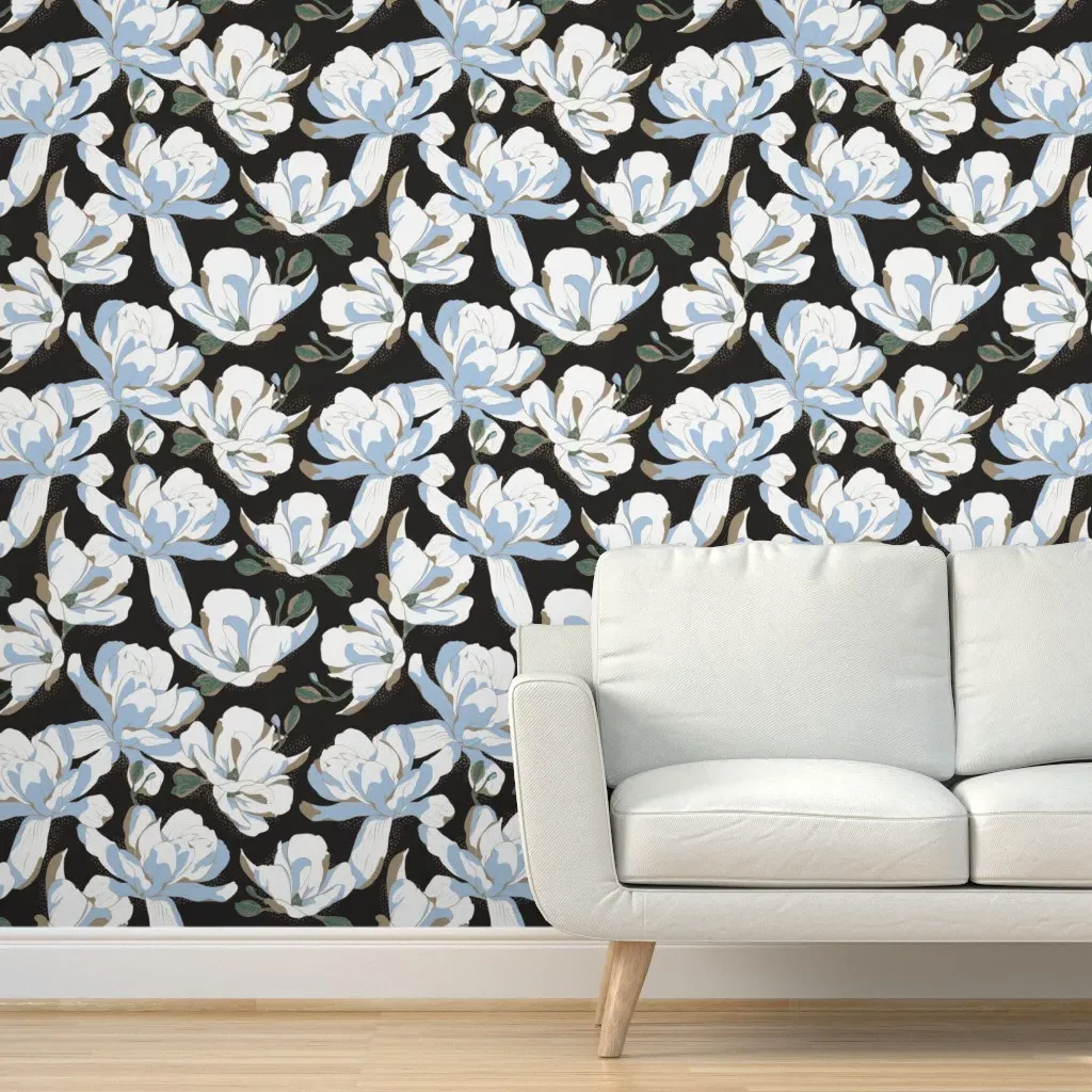 Magnolia Peel and Stick Wallpaper - Brown, Gray, Green product