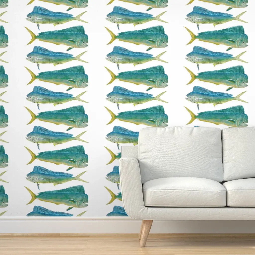 Mahi Bull & Cow Peel and Stick Wallpaper - Blue product