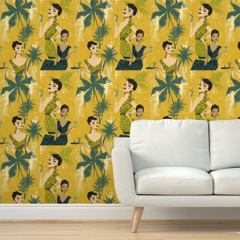 Mai Tai Oh My Peel and Stick Wallpaper - Green product