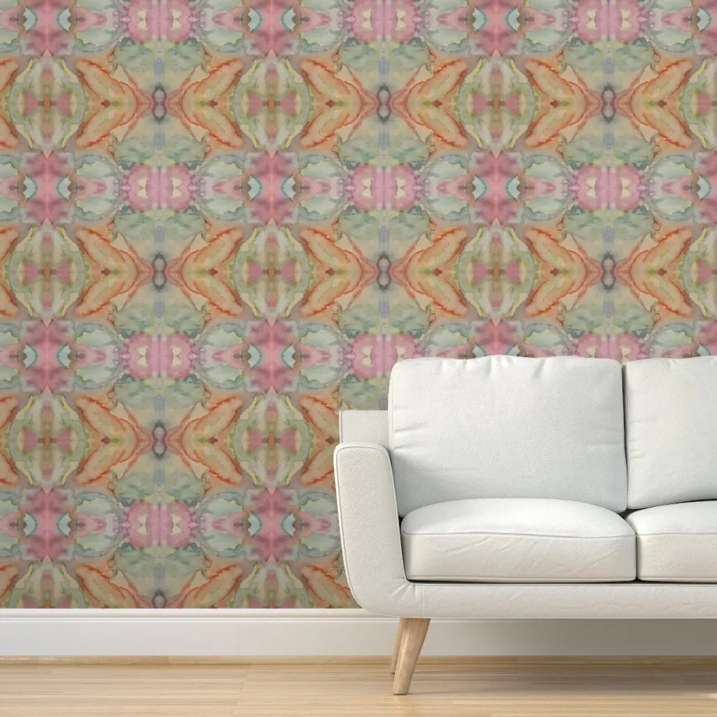 Maiden Mood Peel and Stick Wallpaper - Peach product