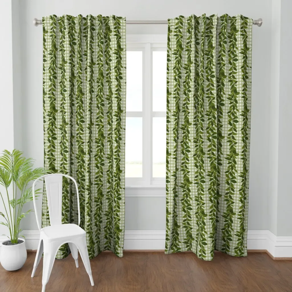Maile Lei Curtain Panel - Green product