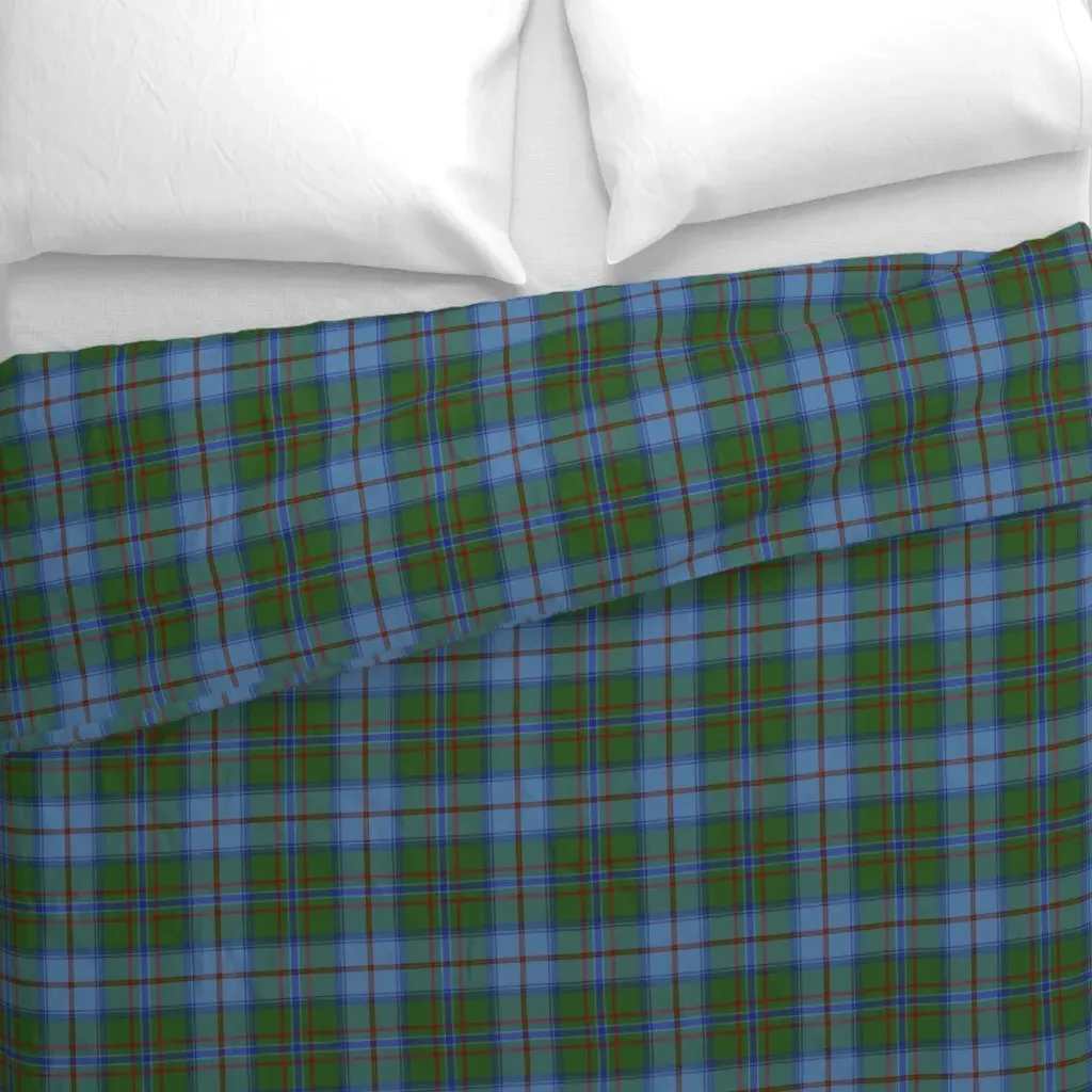 Maine Official Dirigo Tartan Duvet Cover - Green alternate view