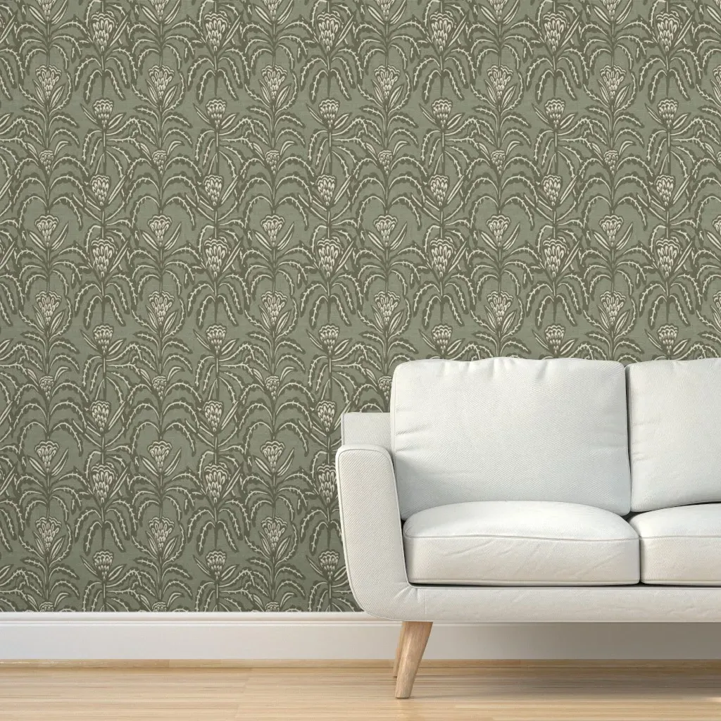 Maisey Denim Jade Peel and Stick Wallpaper - Sage Green product