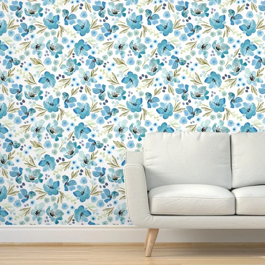 Maisie Peel and Stick Wallpaper - Light Blue product