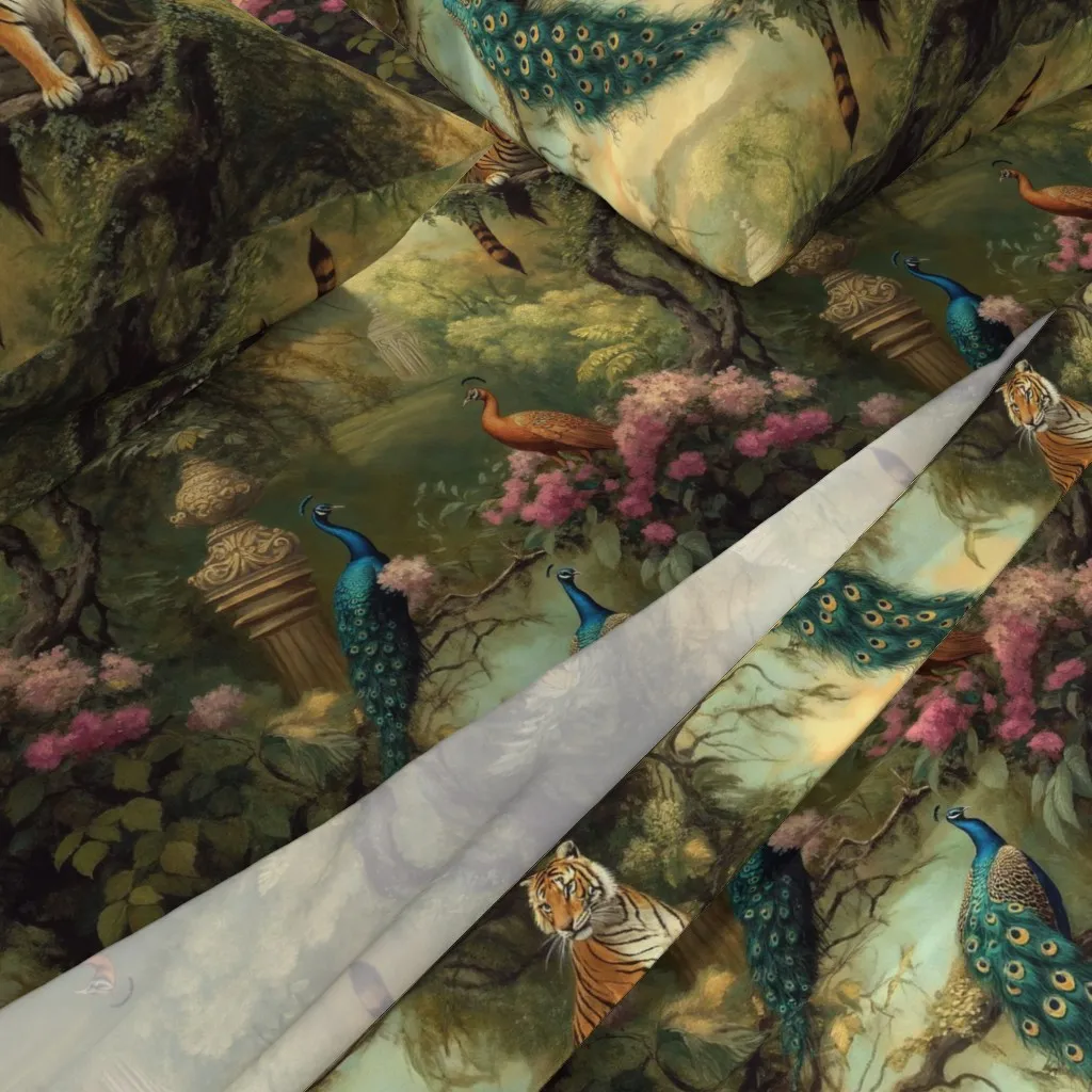 Majestic Jungle Tapestry Full Sheet Set - Teal alternate view
