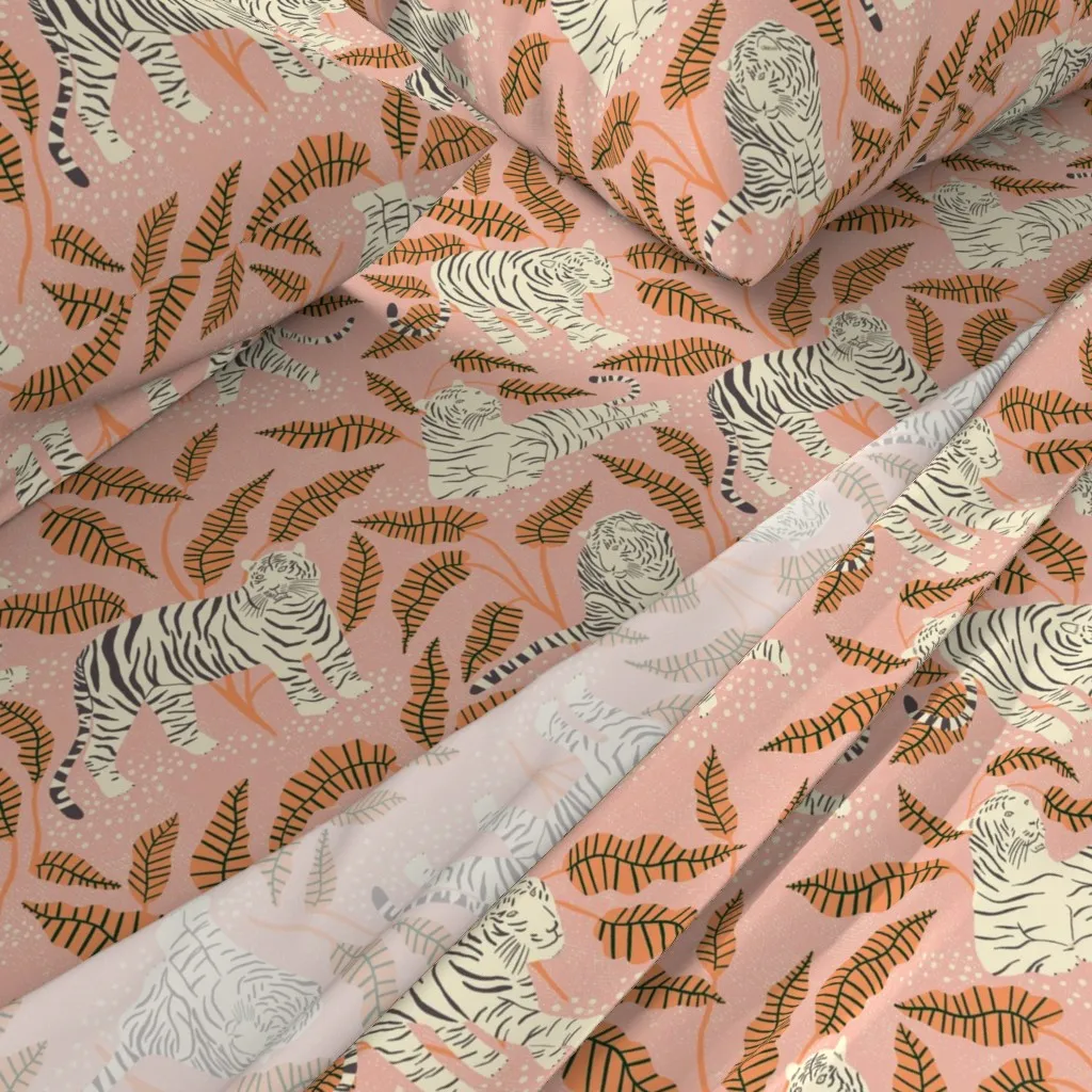 Malaysian Tiger Queen Size Sheet Set - Peach alternate view