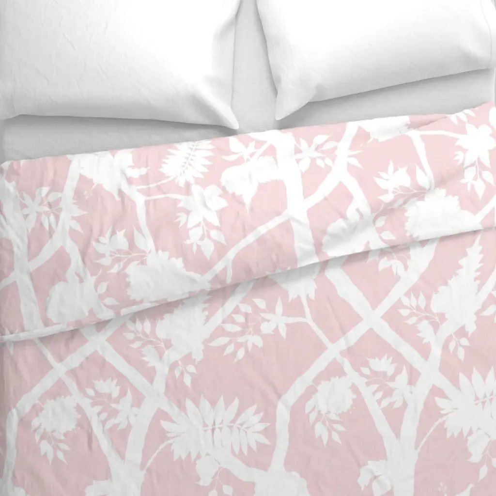 Malia White Branch Duvet Cover - White alternate view