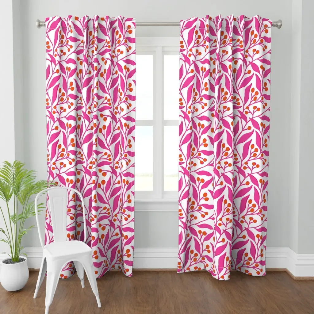 Malin Curtain Panel - Fuchsia product