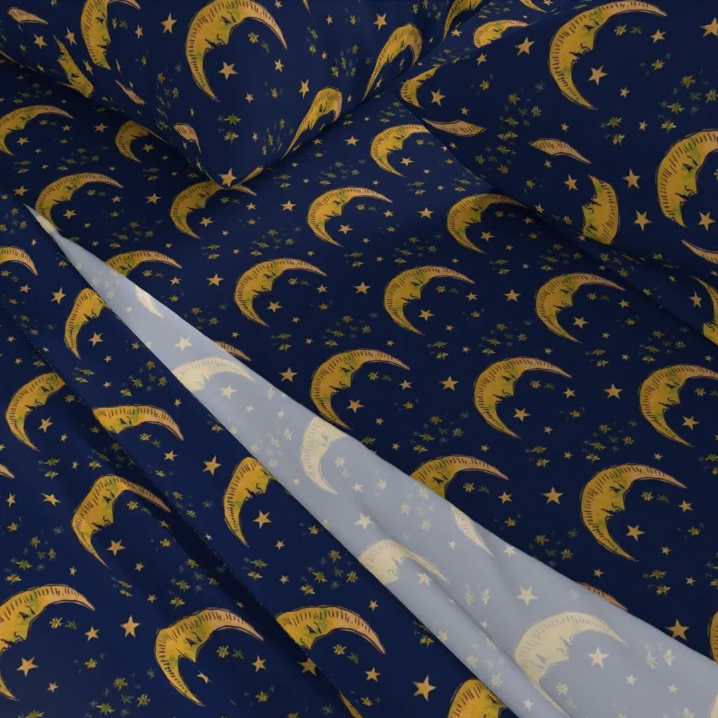 Man In The Moon King Size Sheet Set - Gold alternate view
