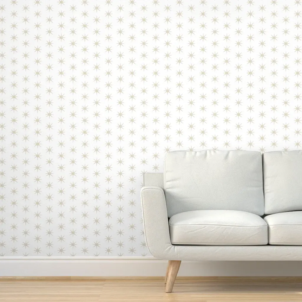 Manchester Tan Stars Peel and Stick Wallpaper - Beige product