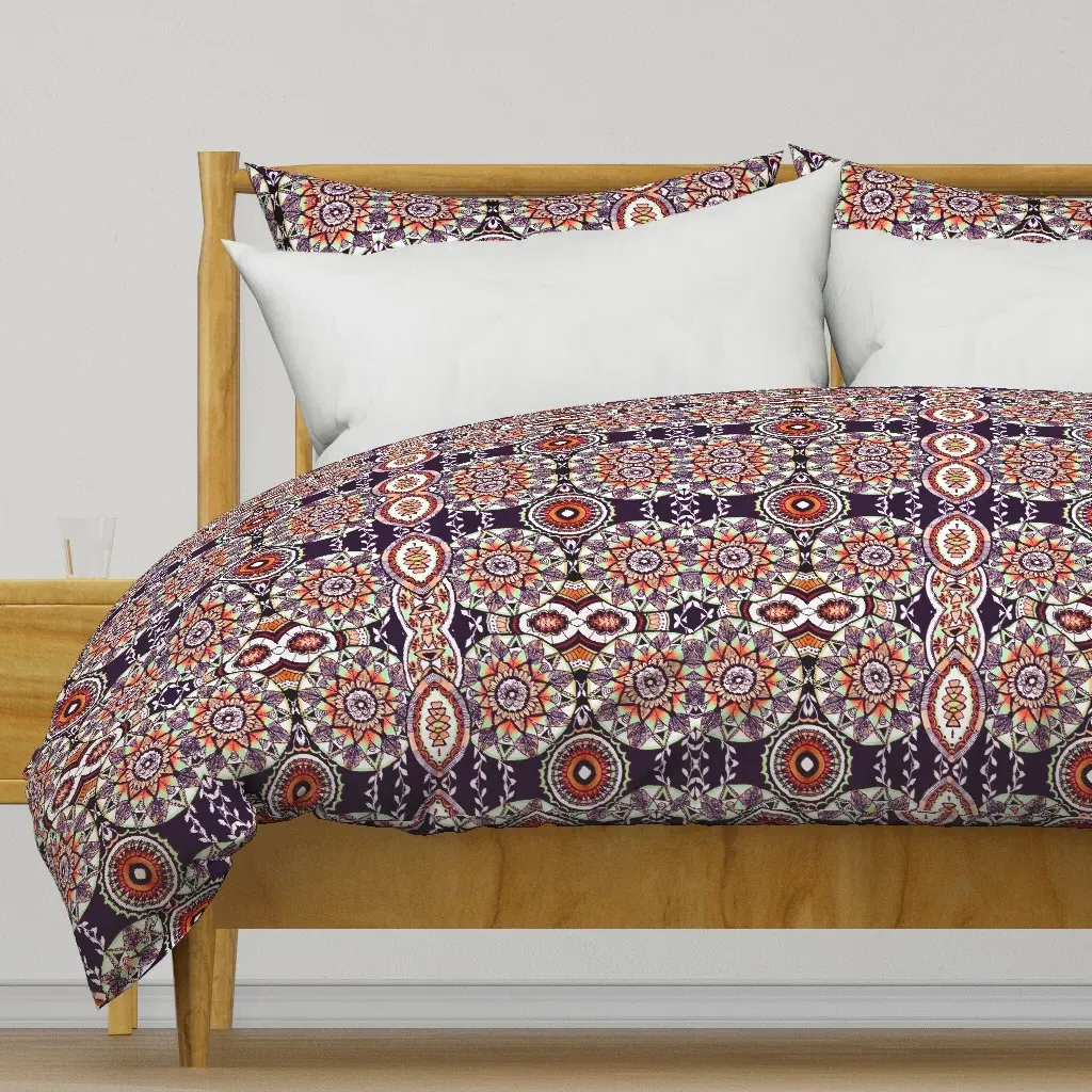 Mandalas Sunset Duvet Cover - Orange product