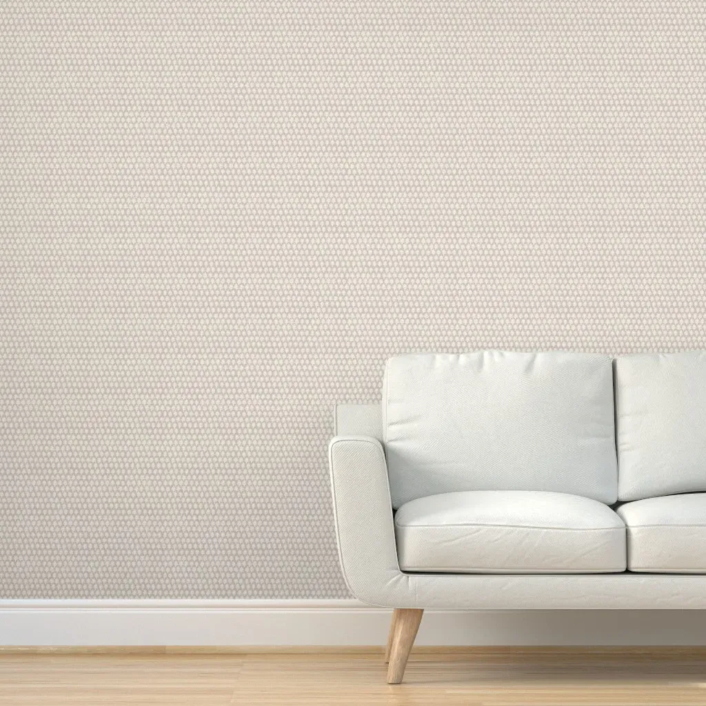 Mandalay Reverse Buff Peel and Stick Wallpaper - White product