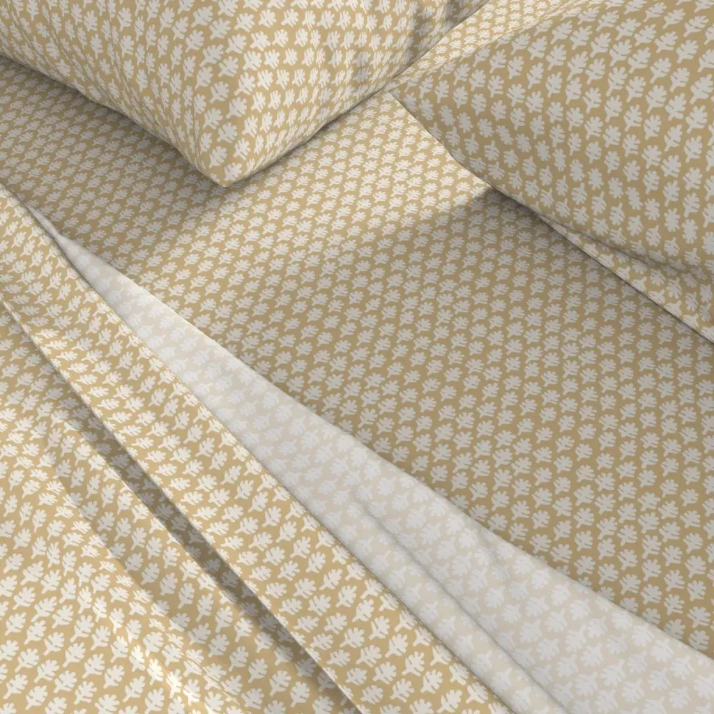 Mandalay Reverse Queen Sheet Set - Beige alternate view