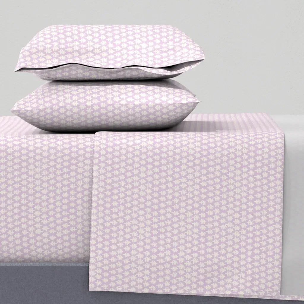 Mandalay Reverse Queen Sheet Set - Cream product