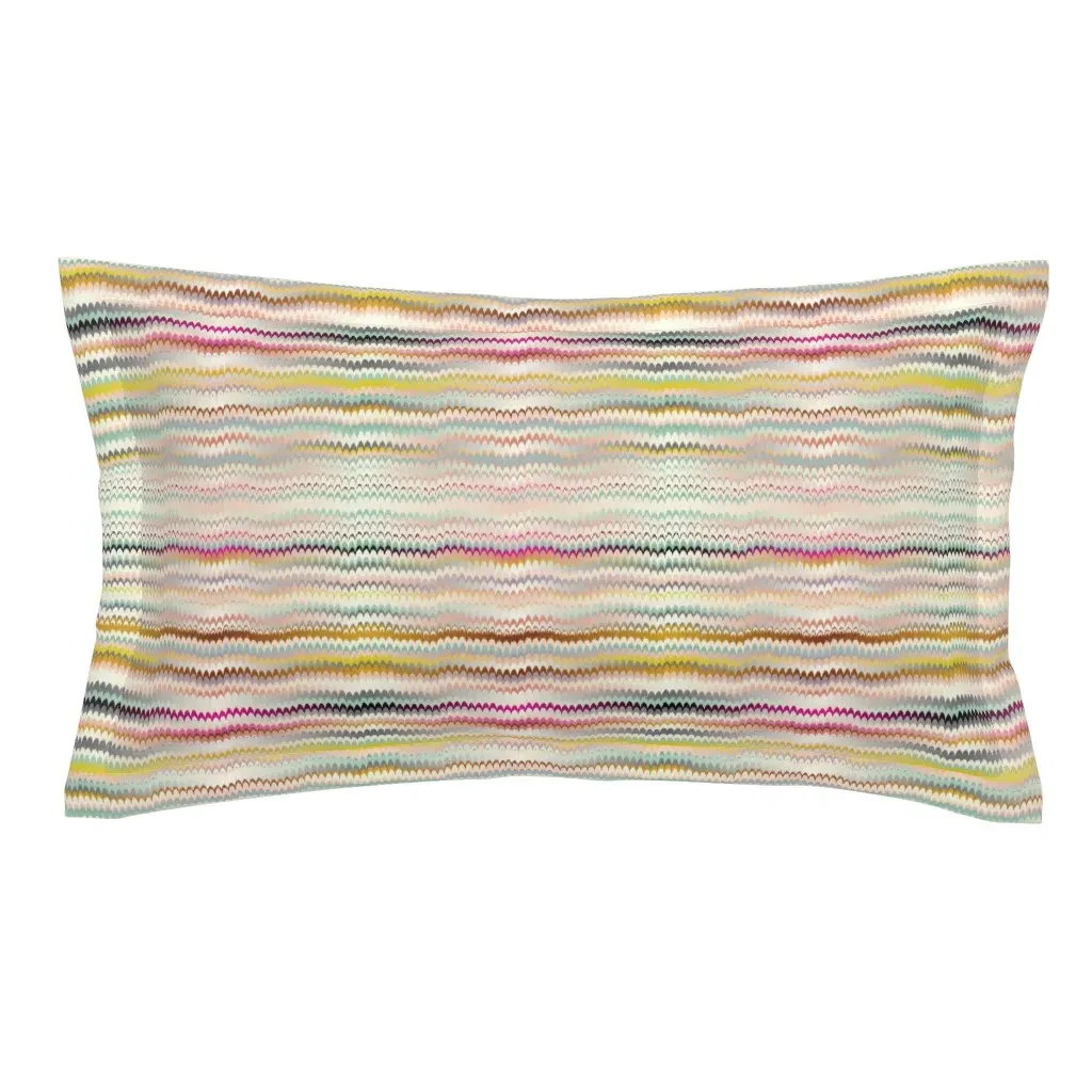 Marbled Feathers Pastel King Pillow Sham - Off-White product