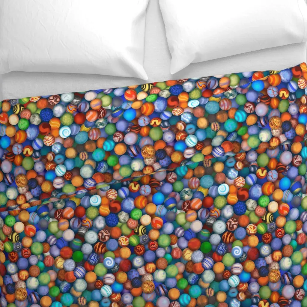 Marbles Marbles Marbles Big Duvet Cover - Multicolored alternate view