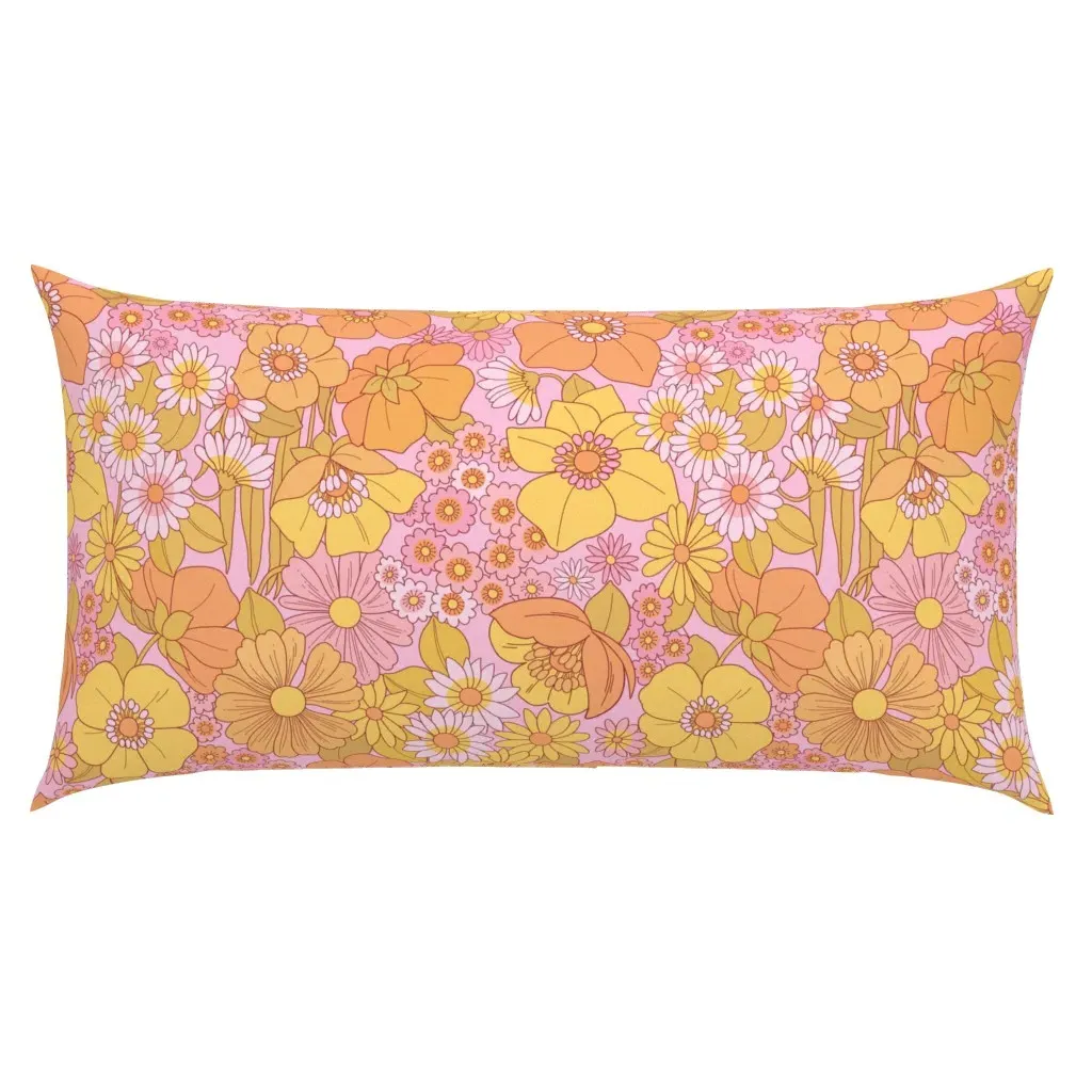 Marcia Brady Flowers King Pillow Sham - Yellow product