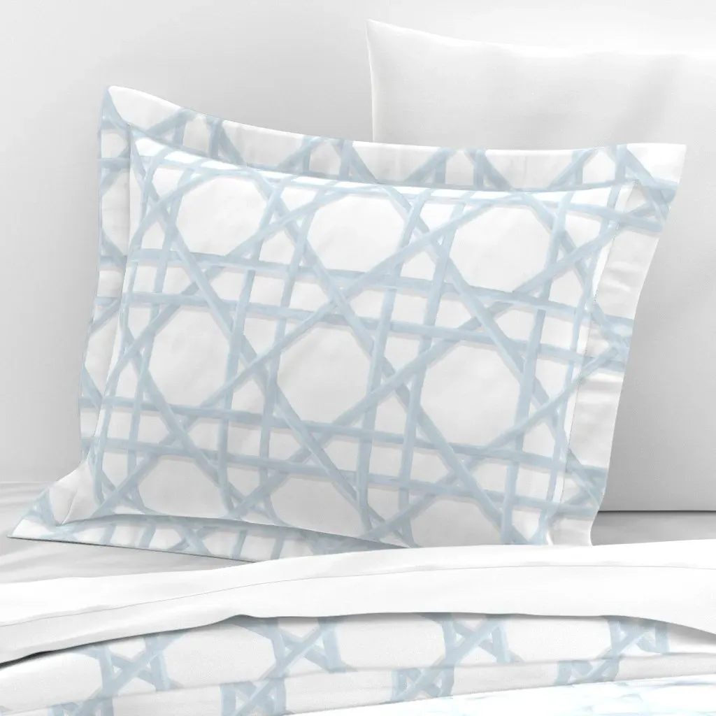 Marge Standard Flanged Cushion Cover - Light Blue, Cotton Sateen product