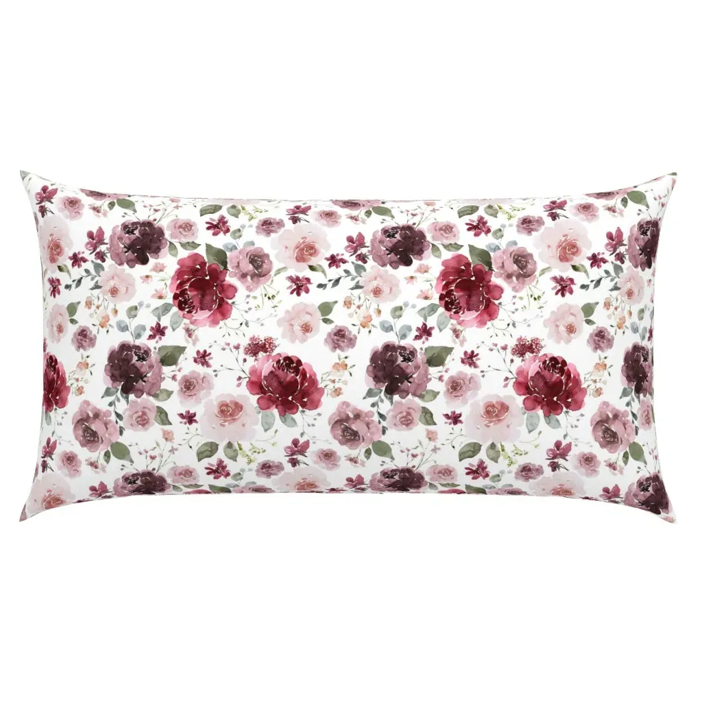 Margot Valentine Floral King Size Pillow Sham - Burgundy product