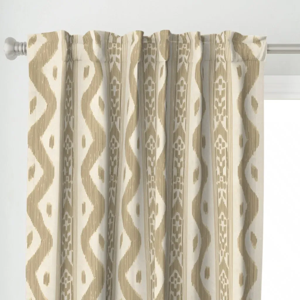 Mariah Ikat Andrea Curtain Panel - Beige alternate view