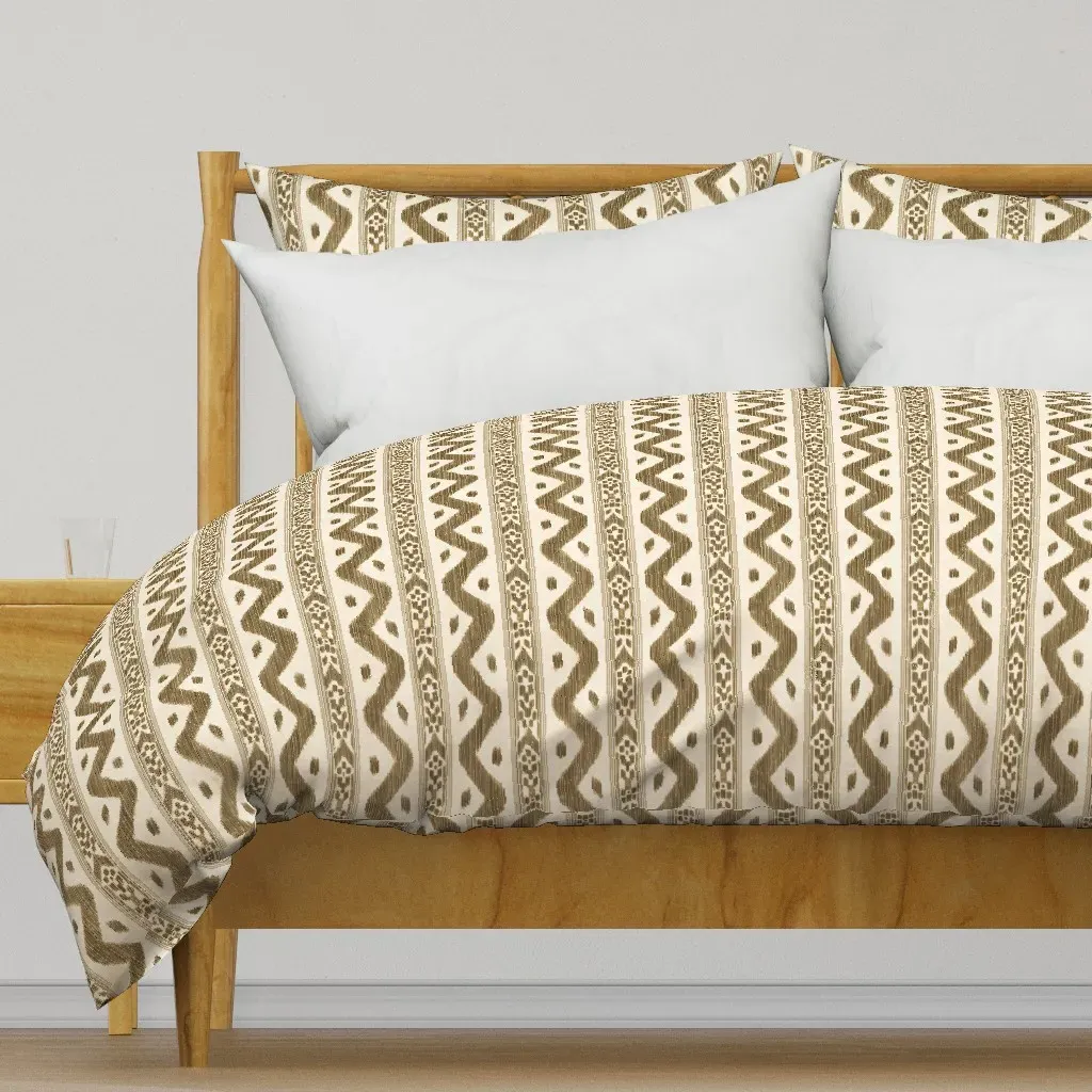 Mariah Ikat Tuscan Duvet Cover - Beige product