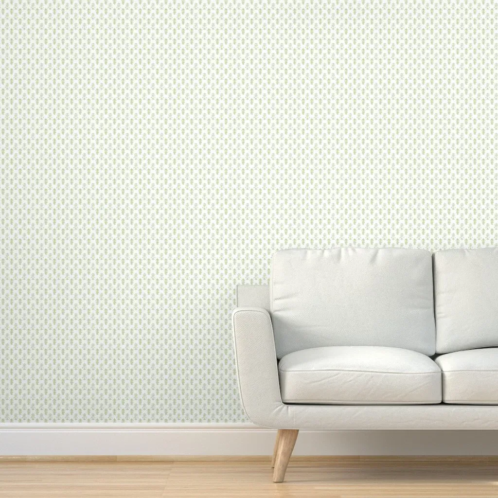 Marianna's Tulips Peel and Stick Wallpaper - Sage Green product