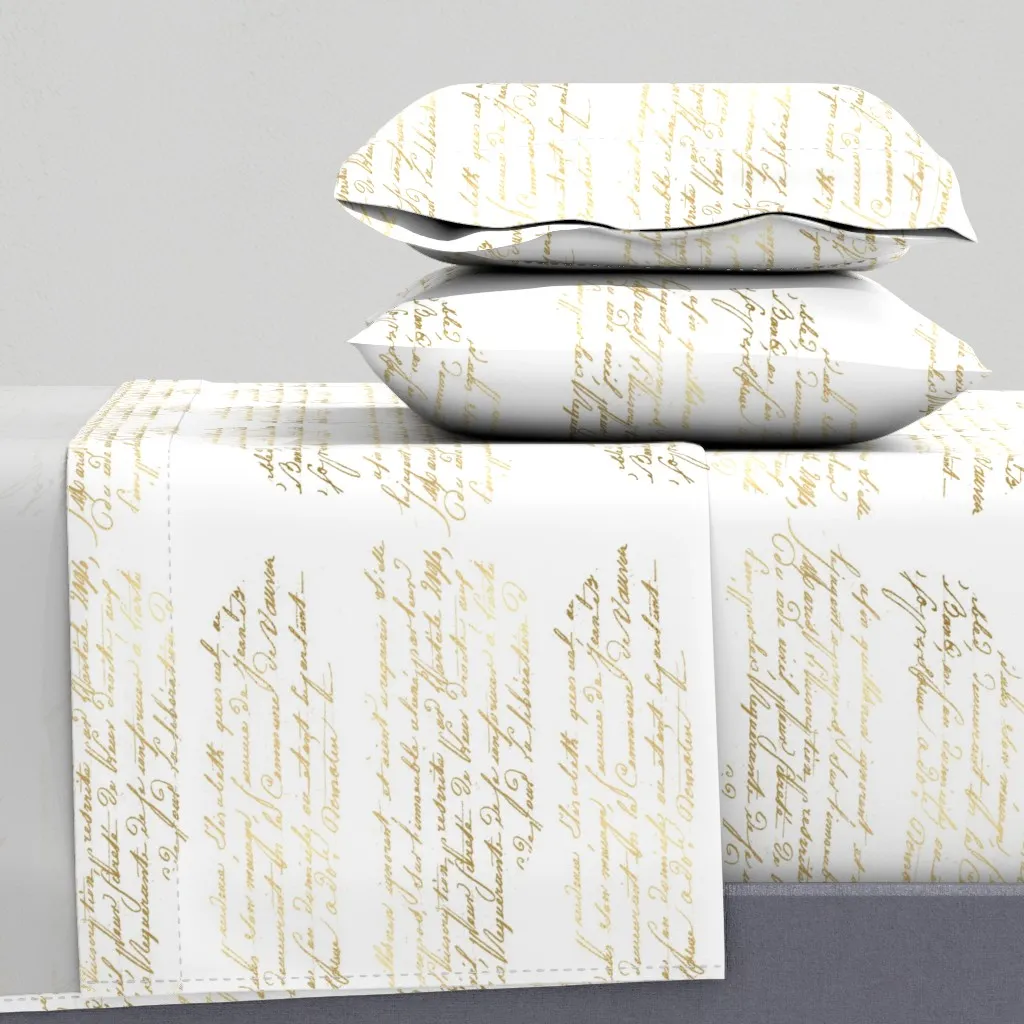 Marie Antoinette Rococo Floral Sheet Set - Gold product