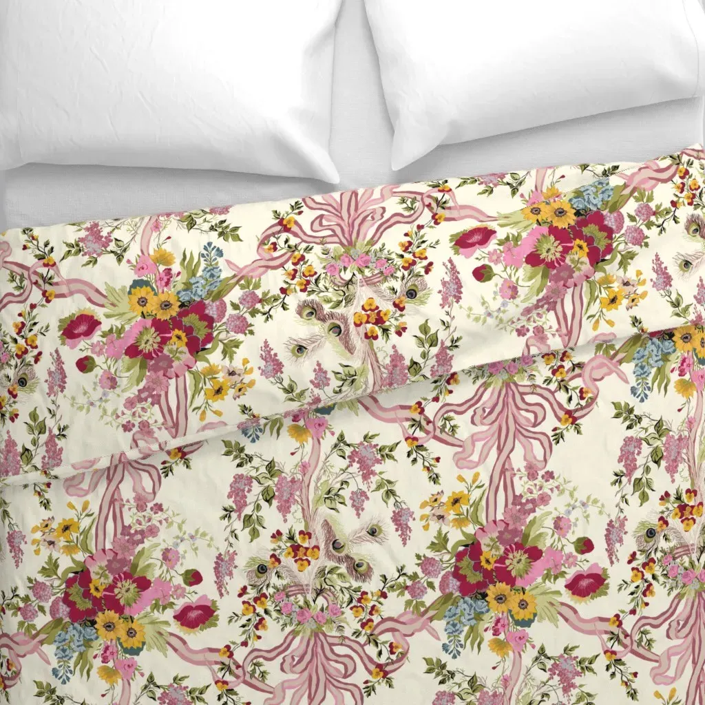 Marie Antoinette Versailles Duvet Cover - Pink alternate view