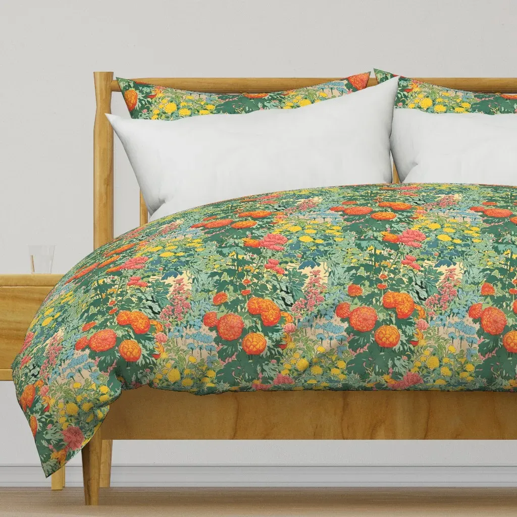 Marigold Garden Duvet Cover - Orange product