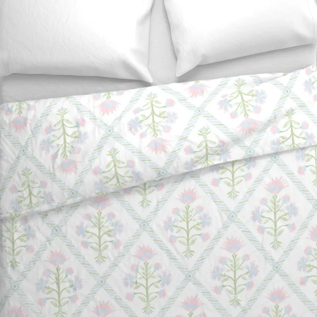 Marigold Lattice Gina 3 Duvet Cover - Pink alternate view