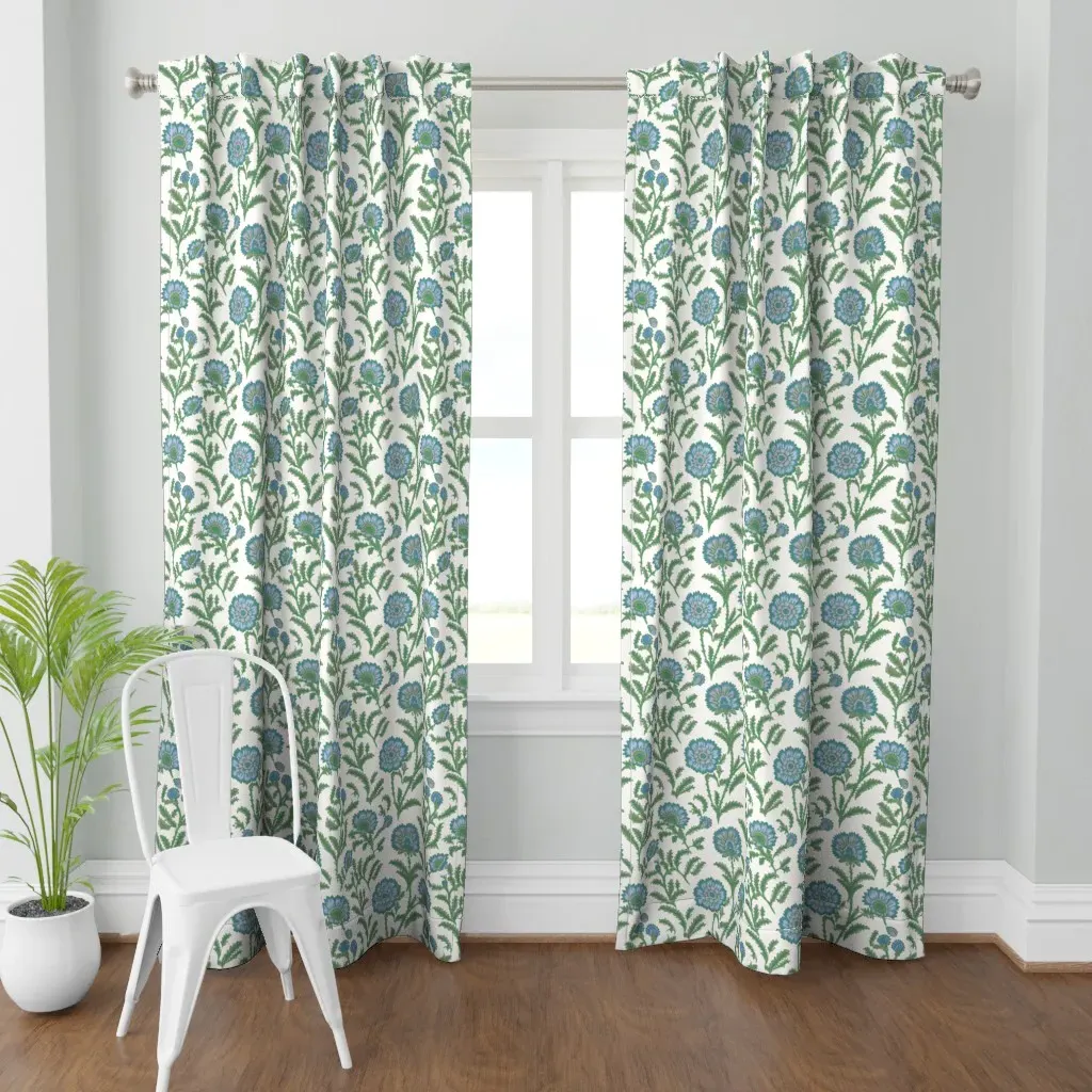 Marigold Medley Light Curtain Panel - Blue product