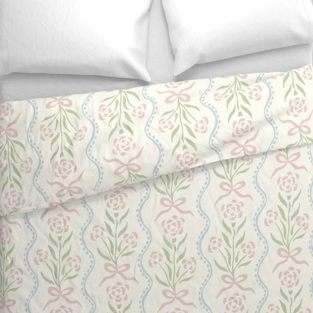 Marigold Preppy Duvet Cover - Pink alternate view