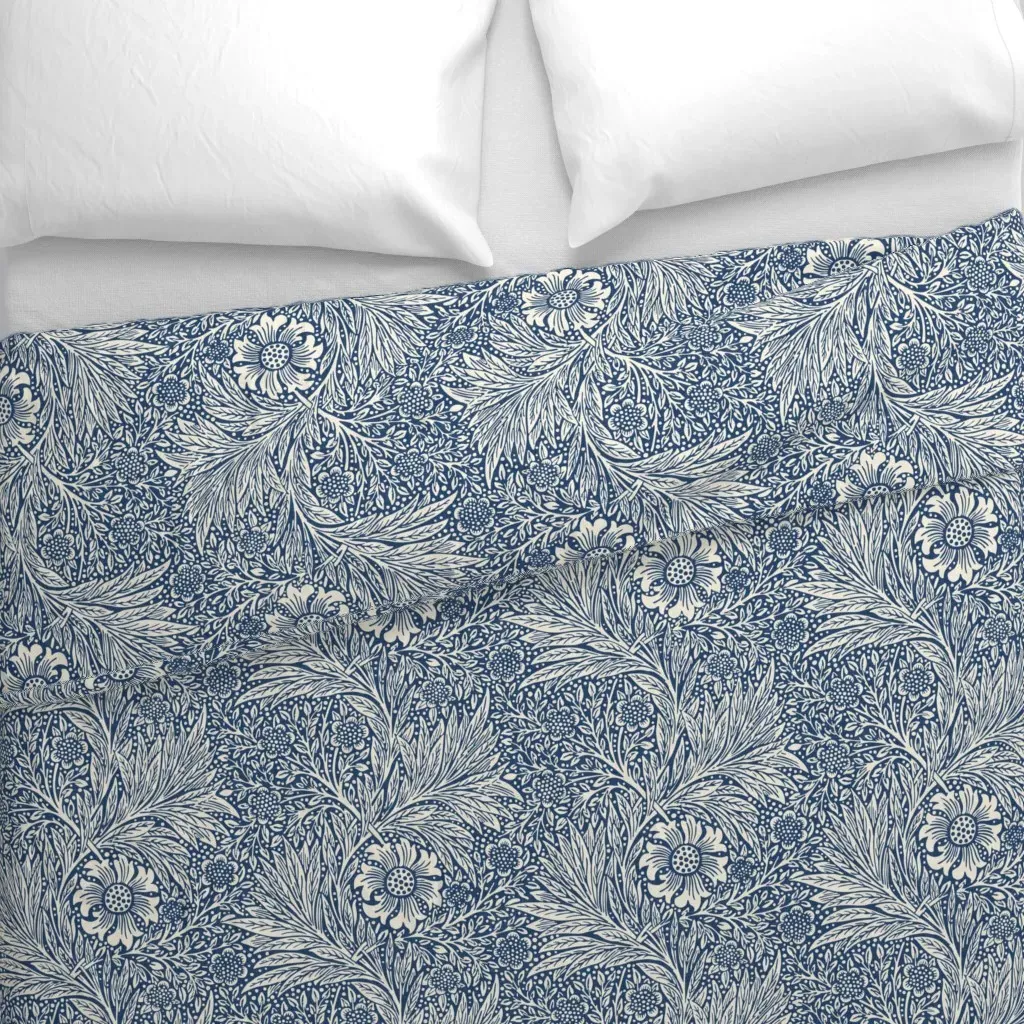 Marigold William Morris Duvet Cover - Indigo alternate view