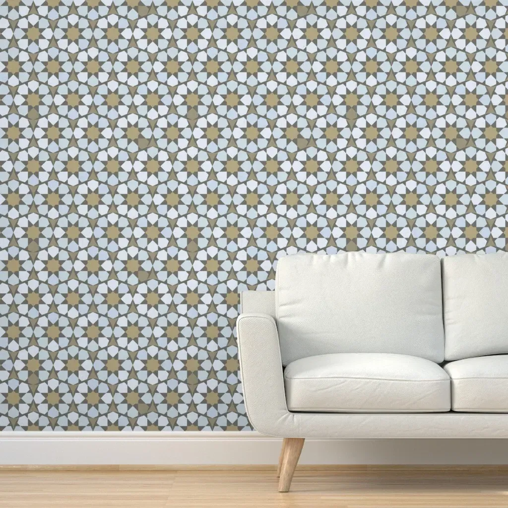 Marokki Peel and Stick Wallpaper Removable - Light Blue product