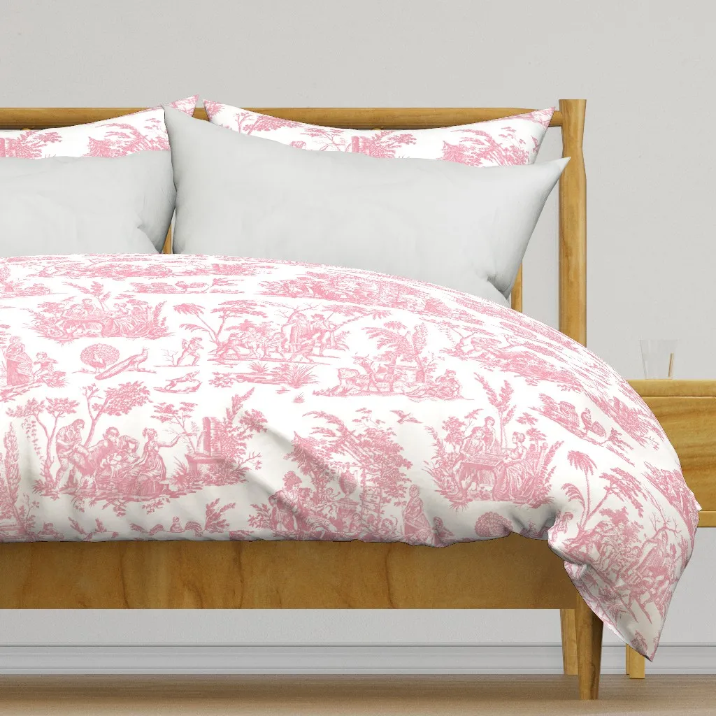 Marseilles Toile Sloane Duvet Cover - Pink product