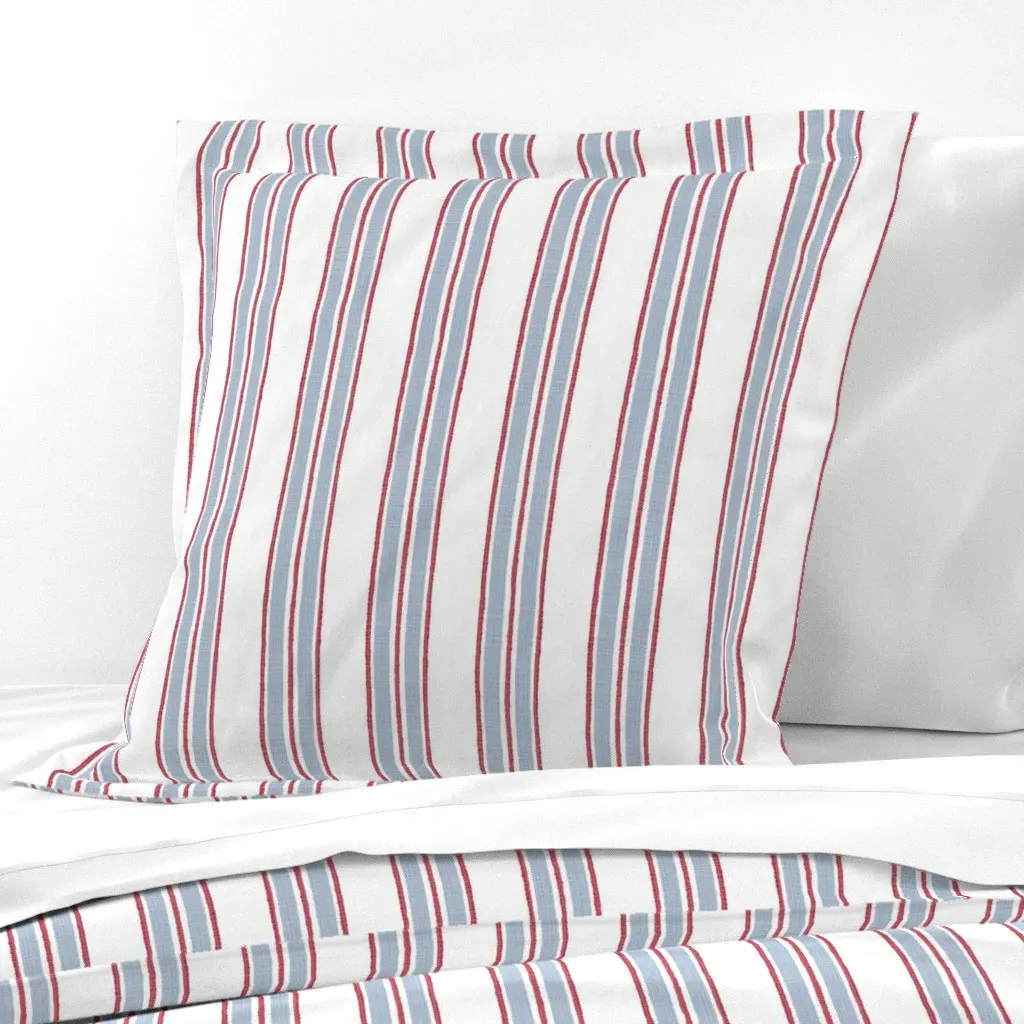 Mary Lulworth Anderson Stripe Euro Pillow Sham - Light Blue product