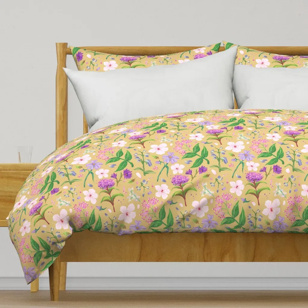 Maryland Wildflowers Duvet Cover - Pink product