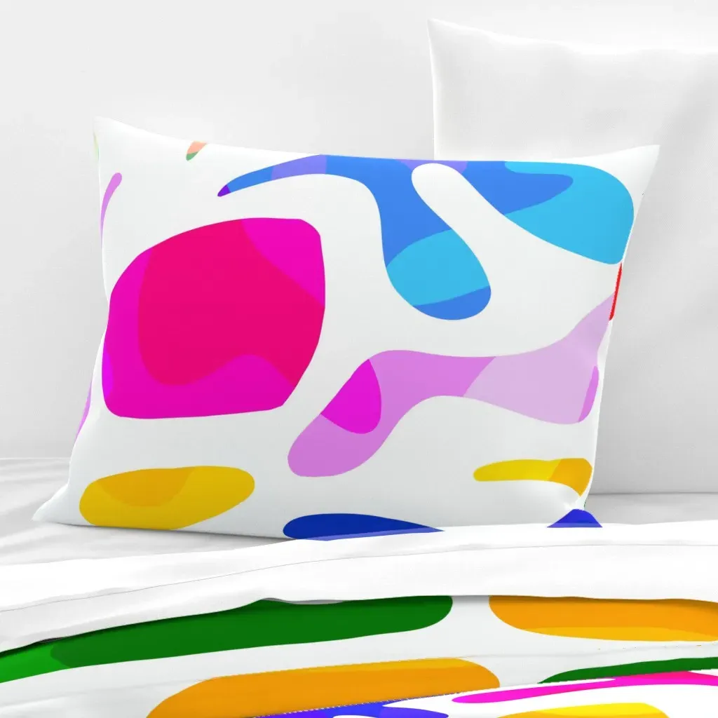 Matisse Summer Nature Love Pattern Standard Pillow Sham - Red, Cotton Sateen product