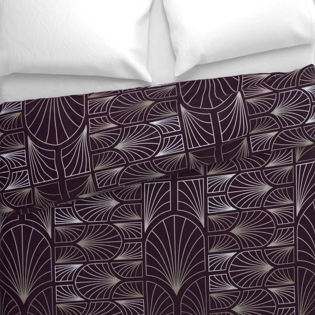Maurice Duvet Cover - Silver alternate view