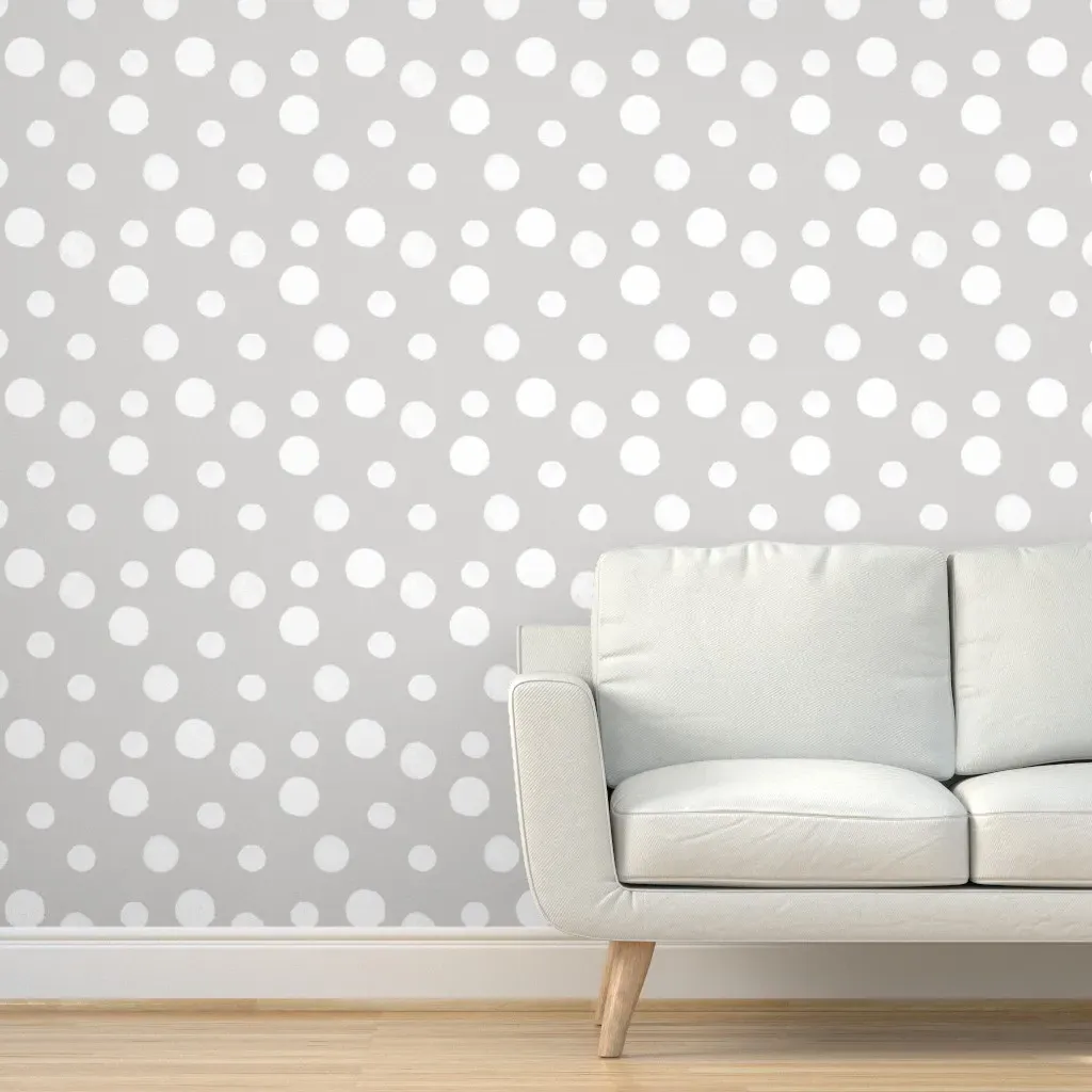 Mauve Greige Scale Peel and Stick Wallpaper - White product